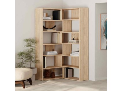 Rohová knižnica MAURICIO no. 4, dub