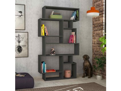Dizajnová knižnica VALENTINA, antracit