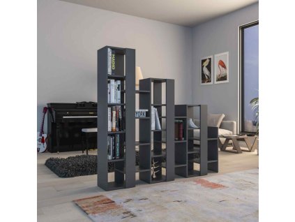 Designová knižnica XAVER, antracit