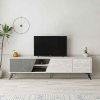 11105 moderne dizajnove tv stolik anticka biela retro seda dino sggl04led3x1nnmp