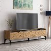 TV stolík na nožičkách DORO, dub Artisan/antracit