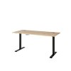 Kancelársky stôl BURGON 75, dub Artisan / grafit