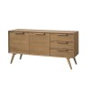 Široká zásuvková komoda LEA 24, dub rustikálny