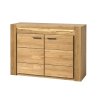 Malá dverová komoda LEVET 44, dub Natura