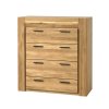 Malá zásuvková komoda LEVET 75, dub Natura