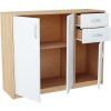 Komoda 3D2S ANES, dub sonoma/biela