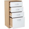 Komoda 4S ANES, dub sonoma/biela