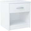 Nočný stolík so zásuvkou MAREK 026, biela