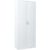 Dvojdverová skriňa s policami MAXIM 6, biela