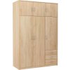 Skriňa VILMA 6D3S, dub sonoma