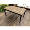 Záhradný stôl MATIAS 150, akácia/čierna