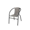 Záhradná stolička BISTRO, šedý ratan