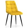 Jedálenská stolička TRISTE 2, žltý velvet