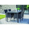 Záhradná zostava 4+1 NORIMBERG 4, čierny antracit