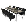 Záhradná zostava 8+1 NORIMBERG, čierny antracit