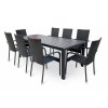 Záhradná zostava 8+1 NORIMBERG 8, čierny antracit