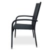 Záhradné ratanové kreslo 8 x ESSEN II, čierna