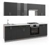 Kuchynská linka 260 FORESTA, antracit/betón
