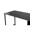 Dvojitý písací stôl DUO, antracit / čierna