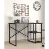 Písací stôl s policami 60 x 120 BUSTOS, antracit