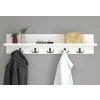 Nástenný vešiak VIRTON, biela