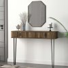 Konzolový stolík so zrkadlom LUST M, orech