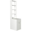 Vysoká kúpeľňová skrinka TENESSI, biela