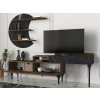 Designová Tv stena DELUXE PADRE, orech / mramor