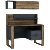 Písací stôl RANG, orech/antracit