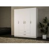 Šatníková skriňa VIDA 4D, biela