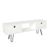 Úzky TV stolík MONDA, biela