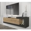 Moderný TV stolík VELIERO, sapphire/antracit
