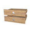 Sada 2 šuplíkov 430/600 DRAWERS, dub zlatý
