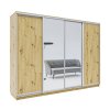 Šatníková skriňa so zrkadlom GOMMA 300, dub Artisan