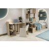 Písací stolík IDON, satén / dub Kraft