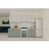Moderná kuchynská linka 260 ITAKA, ash surfside/chincilla grey