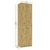 Skriňa do chodby REMO II, dub Artisan