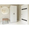 Šatníková skriňa EASY 2D, biela