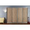 Štvordverová šatníková skriňa Š280/v220 SIGAMI, dub sonoma