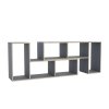 Modulárny regál (2ks) BLAST, farba grafit/craft zlatý