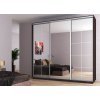 Trojdverová šatníková skriňa so zrkadlom LASLY 250