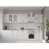 Kuchynská linka MDF LINCOLN 260, biele drevo/biela