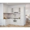 Rohová kuchynská linka MDF RIZAM, biela