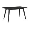 Jedálenský stôl 150x90 CROW, čierna