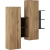 Závesná skrinka KALI, apalačský dub/antracit