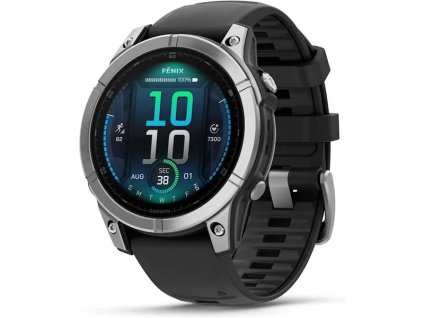 2350 garmin fenix e 47mm stainless steel graphite band