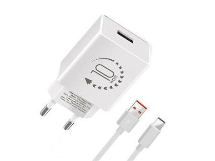 obal me cestovni nabijecka usb a 10w usb a usb c kabel 1m white i76245