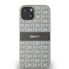 dkny pu leather repeat pattern tonal stripe zadni kryt pro iphone 14 beige 1 big ies12788445