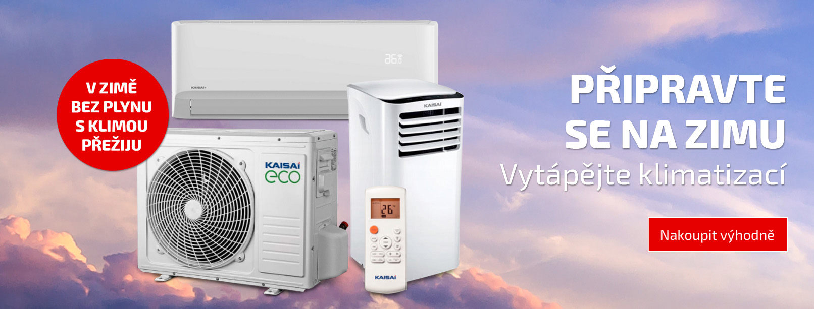 Topení klimatizací v zimě