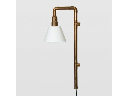 Lampa Wand měděná malá se stínidlem